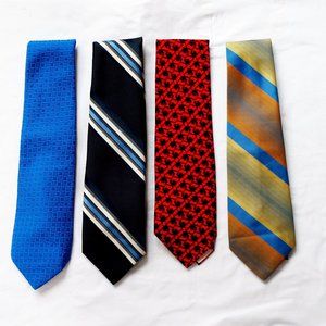 Lot of 4 Vintage Men's Neck Ties